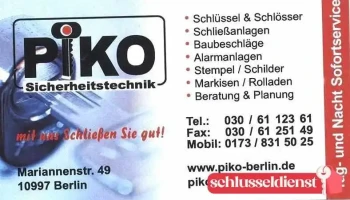 Kreuzberg Schlüsseldienst Piko - 10997 Berlin