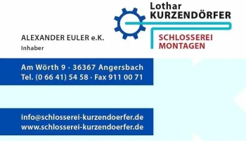 Lothar Kurzendörfer Schlosserei und Montagen Inh. Alexander Euler - 36367 Wartenberg