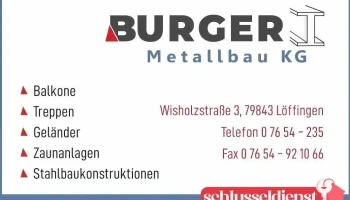 Metallbau Burger Kg - Löffingen