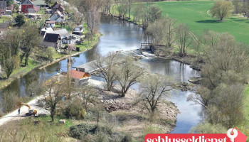 Saale-Wehr Dornburg - Deutschland
