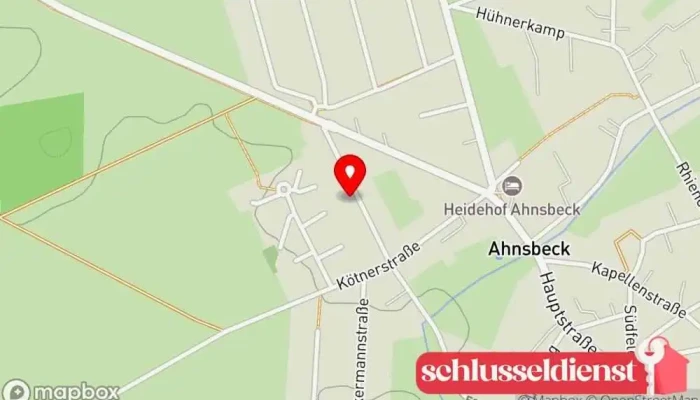 Karte von Adolf Metzger Brunnenbau Bauunternehmen in Ahnsbeck