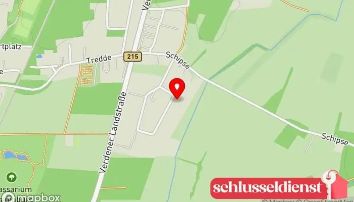 Karte von Ahrens-Stahlbau GmbH&Co.KG Stahlbauunternehmen, Metallbauunternehmen in Drakenburg