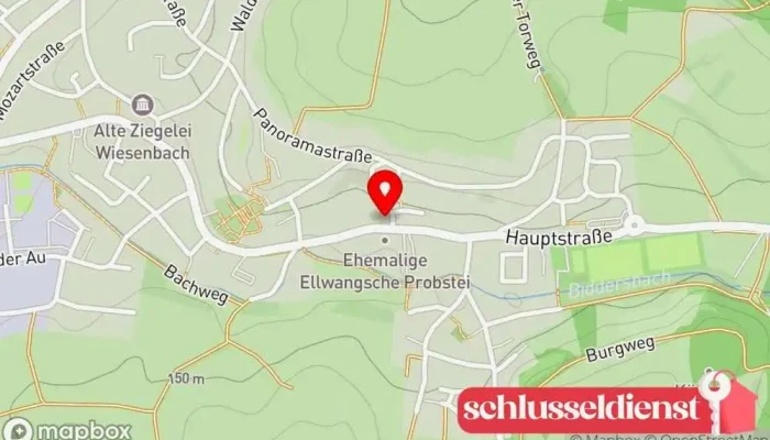 Karte von Alexander Frank Schlosserei Metallbauunternehmen in Wiesenbach