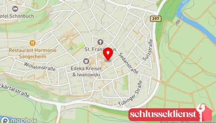 Karte von Alexander Zimmermann Metallwerkstatt in Pliezhausen