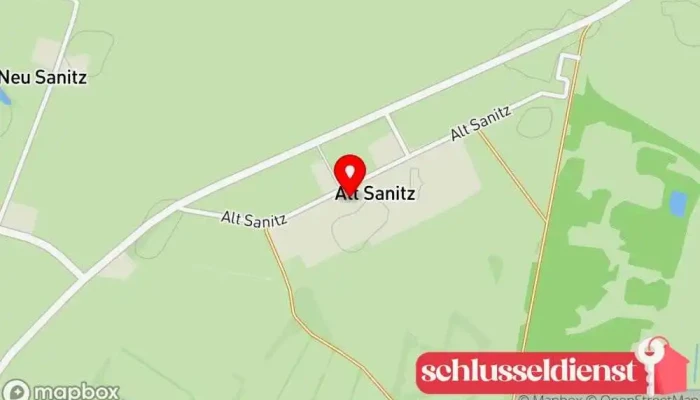 Karte von Alt Sanitz  in Blesewitz