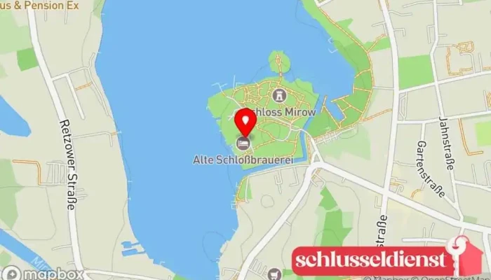 Karte von Alte Schlossbrauerei Hotel in Mirow