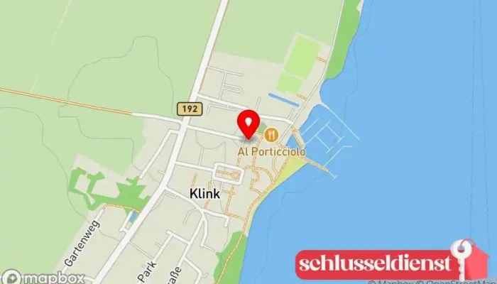 Karte von Altes Gutshaus Klink - Hotel & Restaurant Restaurant, Hotel in Klink