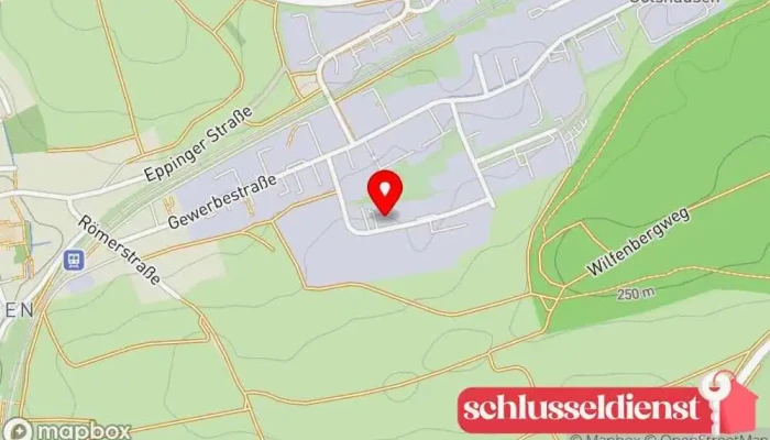 Karte von Andreas Kuhn Metallwerkstatt, Metallbauunternehmen in Bretten