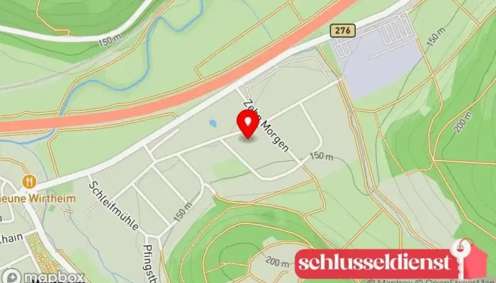 Karte von Appel Metallbau-Edelstahlverarbeitung GmbH & Co. KG Metallbauunternehmen in Biebergemünd