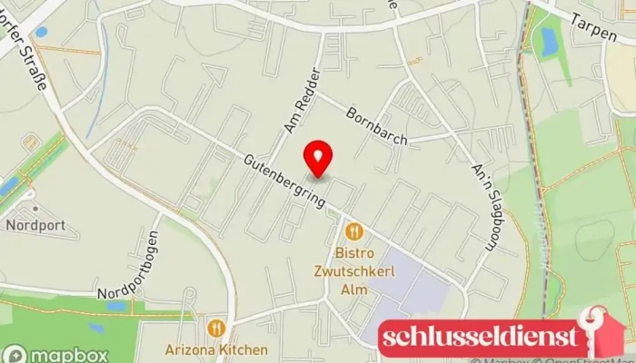 Karte von ARNO MISTERECK Maschinenbau + Schlosserei GmbH Maschinenbauunternehmen, Metallbauunternehmen, Metallwerkstatt in Norderstedt