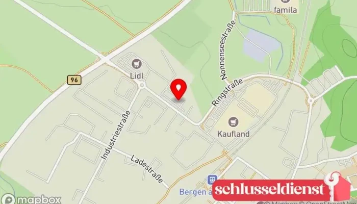 Karte von B & S Metall- und Solarbau GbR Metallbauunternehmen, Solartechnik-Anbieter, Stahlbauunternehmen in Bergen auf Rügen