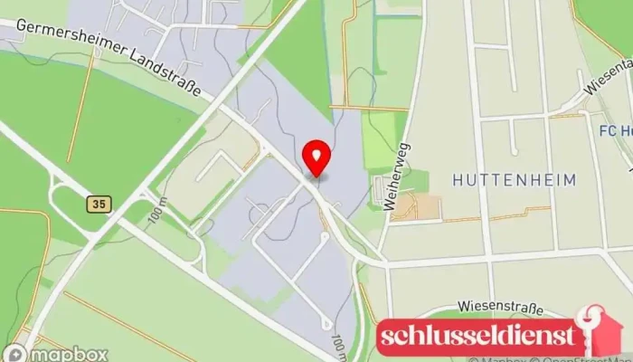 Karte von BAADER Stahlbau & Metallbau Metallbauunternehmen in Philippsburg