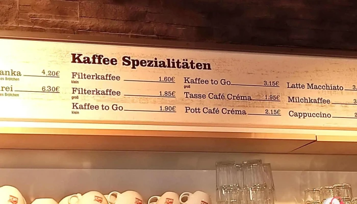 Backerei Cafe Daniel Schwabe Speisekarte - Dassow