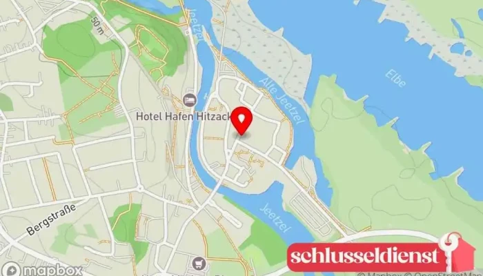 Karte von Bäckerei und Konditorei Ulrich Stahlbock e.K. Bäckerei in Hitzacker (Elbe)