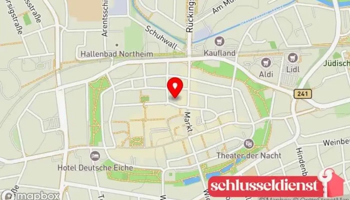 Karte von Bau Und Kunst Schlosserei Knoke Eisenwarenhändler in Northeim