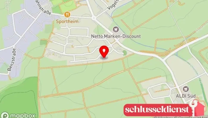 Karte von Baumgärtner Einbruchschutz | Sicherheitstechnik Fachhandel für Einbruchalarmsysteme in Massenbachhausen