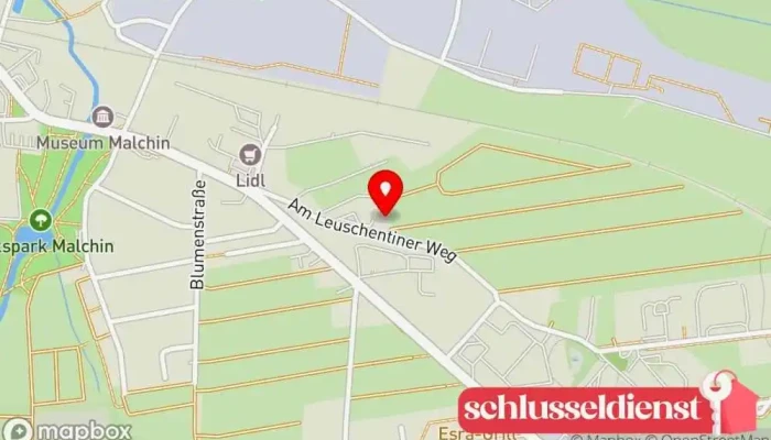 Karte von Bauschlosserei Buhr GmbH Metallbauunternehmen in Malchin