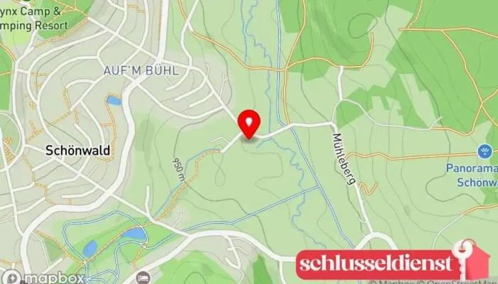 Karte von Bauschlosserei Clemens Herrmann Metallbauunternehmen in Schönwald im Schwarzwald