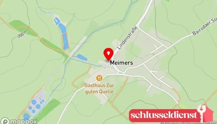 Karte von Bauschlosserei Haase Metallwerkstatt, Metallbauunternehmen in Bad Liebenstein