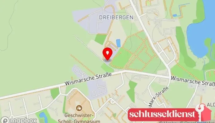 Karte von Bauschlosserei Rutenbeck Metallwerkstatt in Bützow