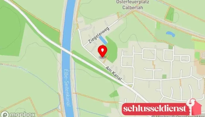 Karte von Bauunternehmen Scheller Bauunternehmen in Calberlah