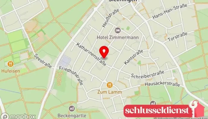 Karte von Bayha H. Metallbauunternehmen in Filderstadt