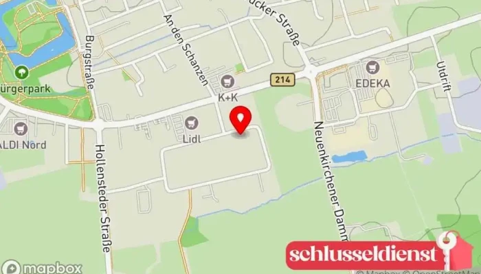 Karte von Becker, F. Metallbauunternehmen in Fürstenau