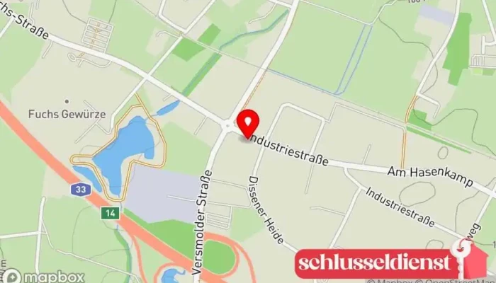 Karte von Becker Maschinenbau Maschinenbauunternehmen in Dissen am Teutoburger Wald