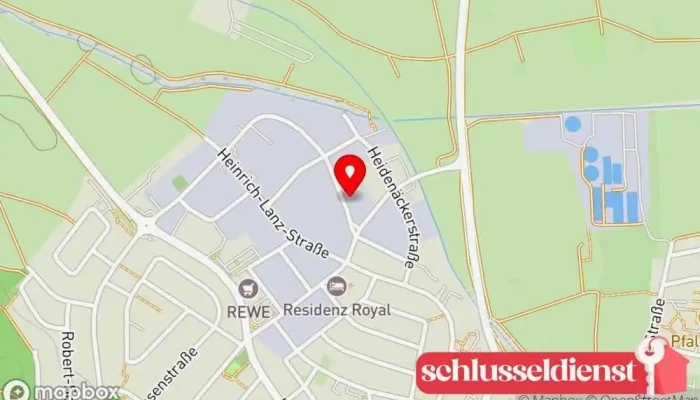 Karte von Bernd Saul u. Marco Spickermann Schlosserei Gmbh Metallwerkstatt in Sandhausen