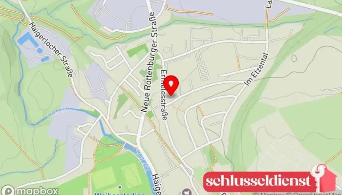 Karte von Bernd Weissenegger Schlosserei & Metallbau Metallbauunternehmen in Hechingen