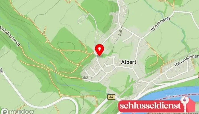 Karte von Bernhard Rudigier Metallverarbeitungsunternehmen in Albbruck