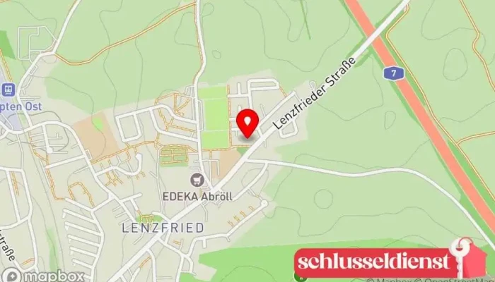 Karte von Bernhard Wölfle Metallbauunternehmen in Kempten (Allgäu)