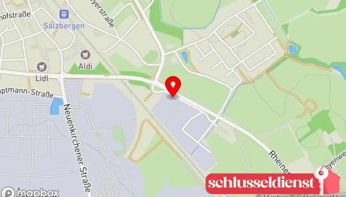 Karte von Bertling-Boyer Metallbau GmbH - Werk 2 Metallbauunternehmen in Salzbergen