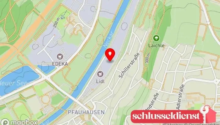 Karte von Betonwerk Wernau GmbH & Co. KG Betonwerk in Wernau (Neckar)