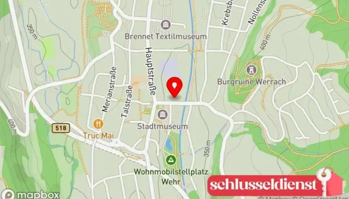 Karte von Bistro Schlosserei Bistro in Wehr