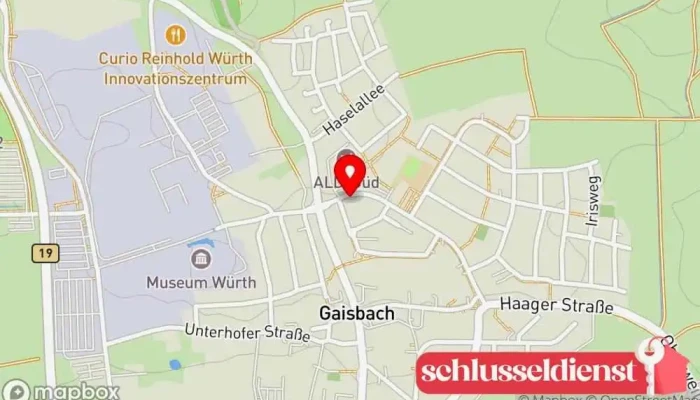 Karte von BKB GmbH Metallbauunternehmen in Künzelsau