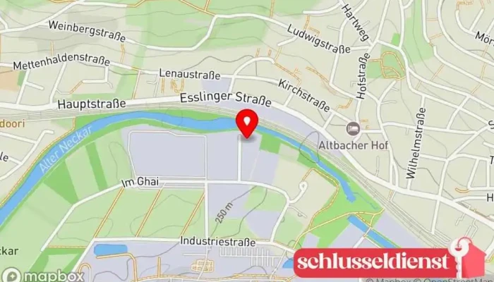 Karte von Blechbearbeitung-Metallverarbeitung Horst Münzenmaier Metallbauunternehmen, Metallverarbeitungsunternehmen in Altbach