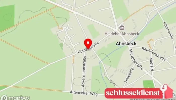 Karte von bm-Treppen und mehr... Treppenbauunternehmen, Türfachhandel, Trockenbauunternehmen, Bodenleger, Möbelhersteller in Ahnsbeck