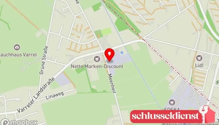 Karte von Boetker Portaltechnik Metallbauunternehmen, Türfachhandel in Stuhr