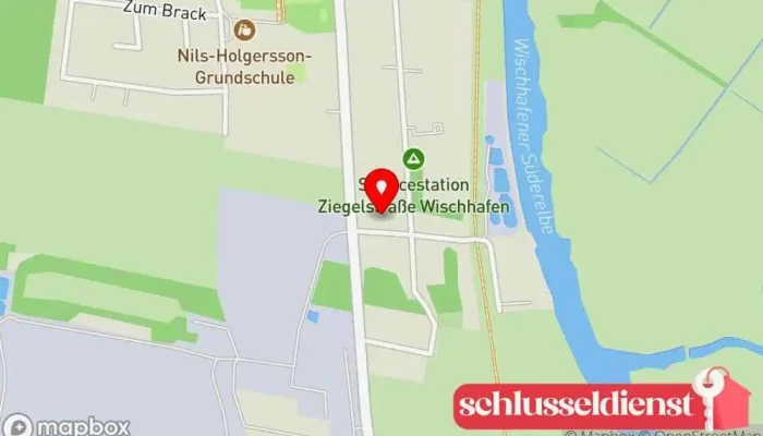 Karte von Bosch Car Service Wulff Autowerkstatt in Wischhafen
