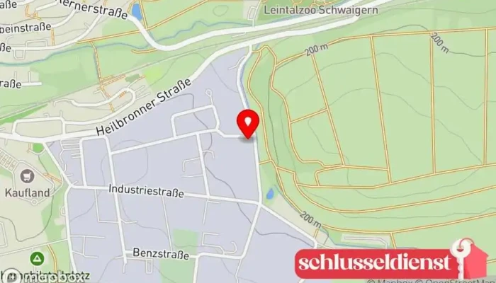 Karte von Brenner Metallbau GmbH Metallbauunternehmen, Metallwerkstatt in Schwaigern