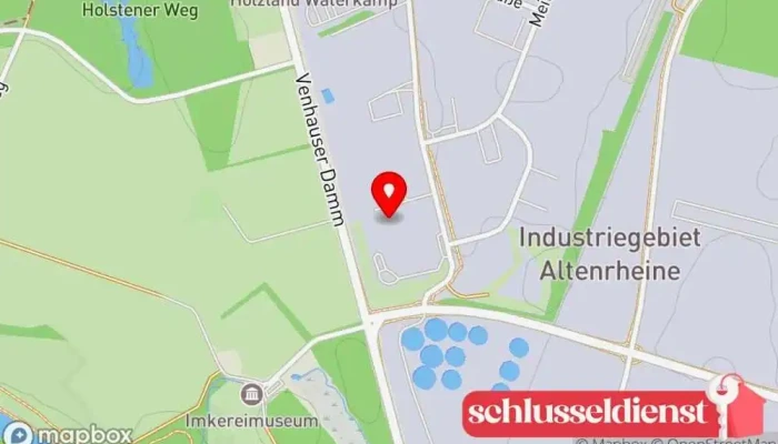 Karte von B&S Metallbau GmbH Metallbauunternehmen, Aluminiumfenster, Brandschutzanlagen-Anbieter, Anbieter von Sonnenschutz in Rheine