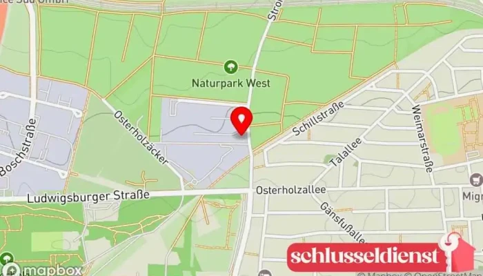 Karte von C. Batz und Moosmüller F. Metallwerkstatt in Ludwigsburg