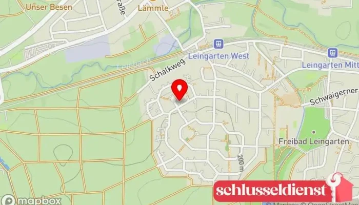 Karte von Celentano Garagentore und Türen Garagentoranbieter, Türfachhandel, Garagenbauer in Leingarten