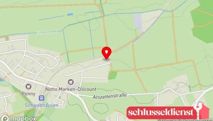 Karte von Christian Reischl Metallbau Kunstschlosser Metallbauunternehmen in Schwabhausen