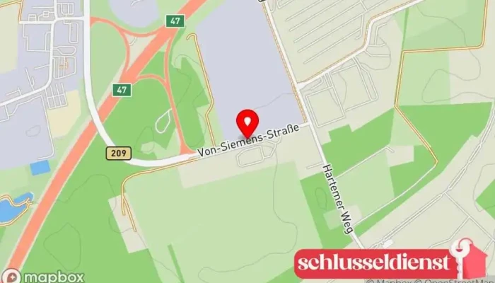 Karte von CNC-Drehtechnik Inh. M. Grzelczak Metallbauunternehmen in Bad Fallingbostel