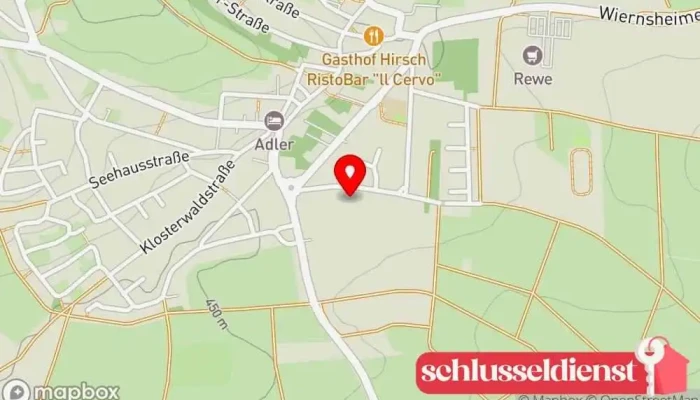Karte von Conle & Widmann Metallbau GmbH Metallbauunternehmen, Schlüsseldienst in Wurmberg