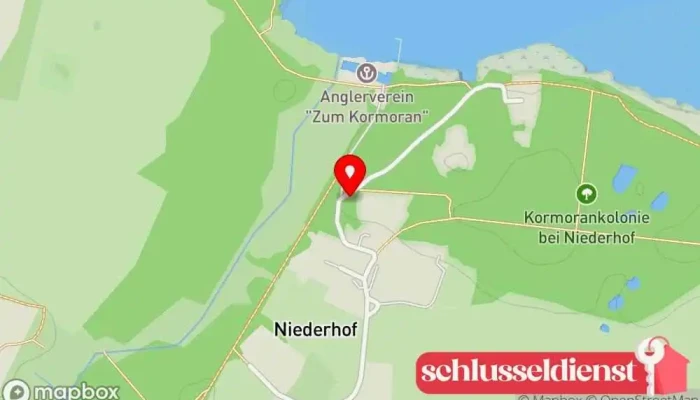 Karte von Das Weiße Schloss Historische Sehenswürdigkeit in Sundhagen