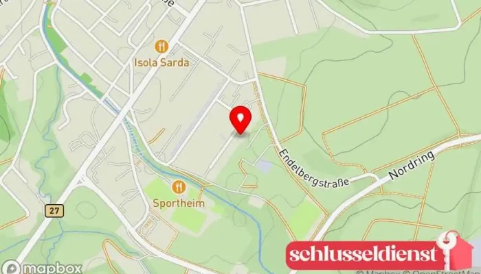 Karte von Dennis Kurzweil - Kunstschmiede & Metallgestaltung Schmied, Metallbauunternehmen, Metallverarbeitungsunternehmen in Ofterdingen