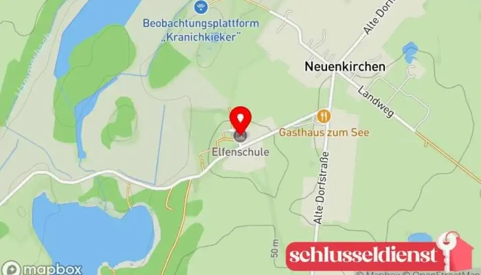 Karte von Die Elfenschule Kunstgalerie in Zarrentin am Schaalsee